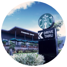 Starbucks Exterior and Drive Through Signage