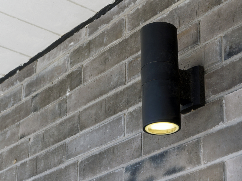 Cylinder Light on Wall