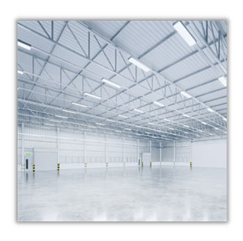 Industrial LED High Bay Lighting in Warehouse