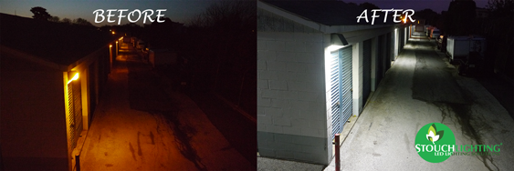 LED Lighting Conversion (Retrofit) For LPS Outdoor Lighting at Storage Facility