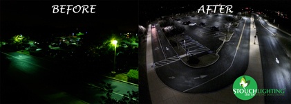 New Outdoor LED Lights For West Chester Area Middle Schools in Pennsylvania