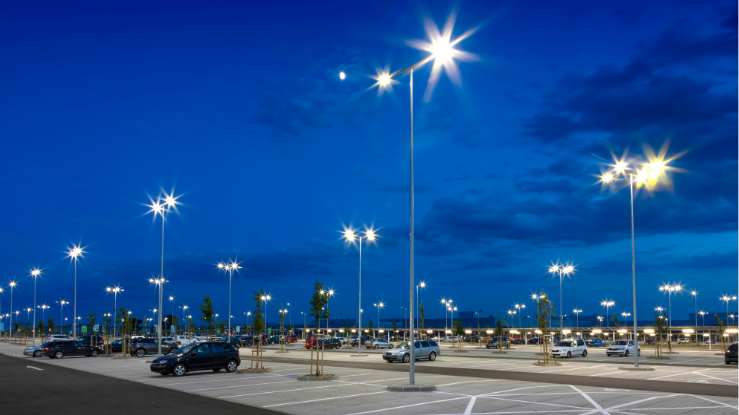 Flood Lighting Parking Lot Header Image for Pillar Page