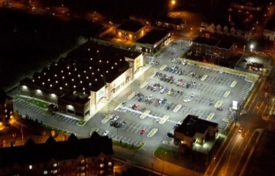 Parking Lot Lighting Retrofit After Photo Stouch Lighting