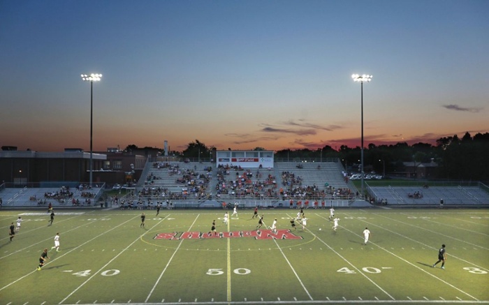 LED Stadium Lights over Soccer Turf Field-1