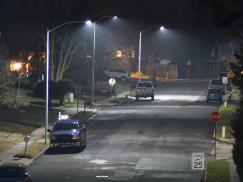 Aston Township Street Lighting LED Retrofit Township Street Lighting Conversion After Photo