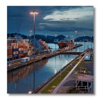 High Mast Lights in Shipping Port