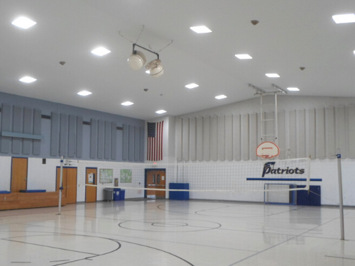 Gym LED Lighting Conversion After Photo
