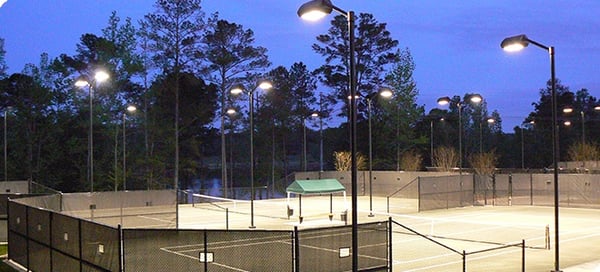 Tennis Courts with LED Lights