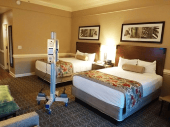 Puro UVC Disinfection in Hotel Room