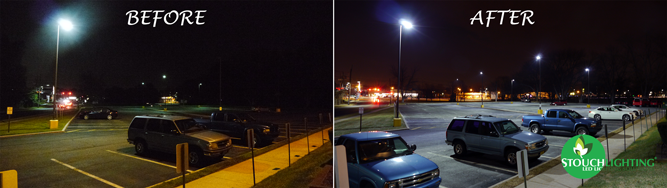 led parking lot lighting led pole lights